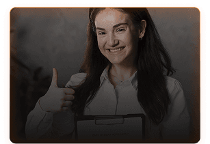 Woman with AI holographic kitchen interface